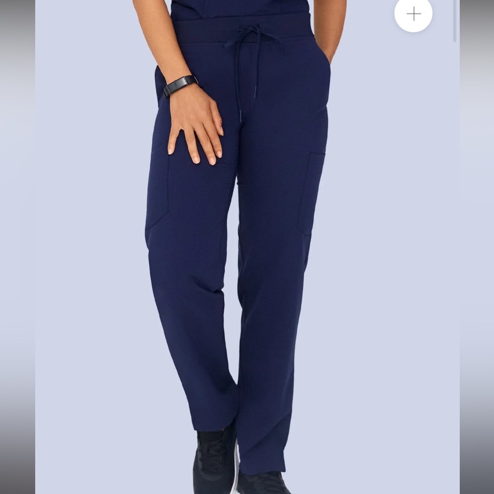 mandala navy 9 pocket cargo scrub pant